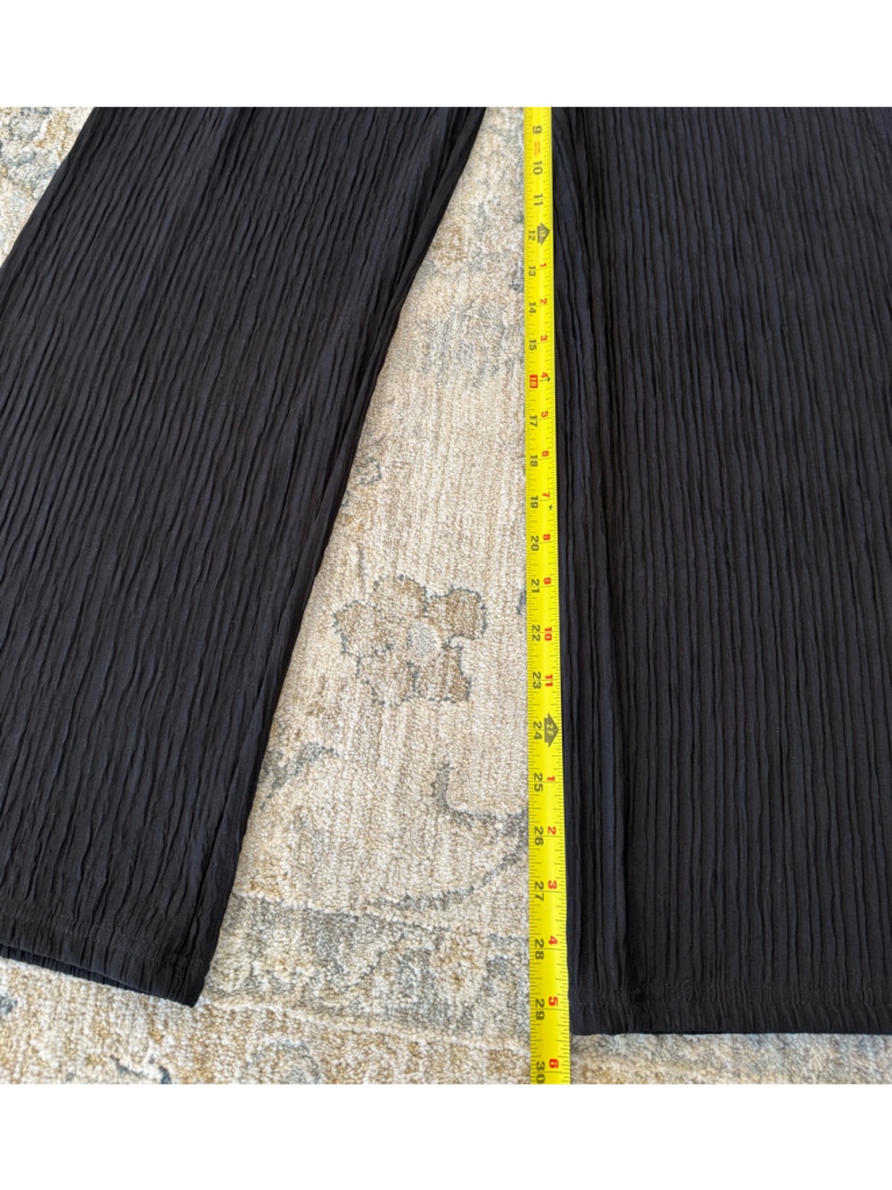 Love Poem Y2K matching set- Black Wide-Leg Textured Pants,halter top vest size L - Picture 6 of 8